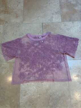 Anthropologie women’s lavender top